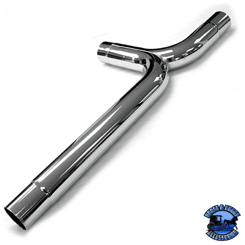 01-08065000 Bestfit Chrome 5 Inch Tapered Y-Pipe For Peterbilt 378, 379, 389, 389 Glider 1
