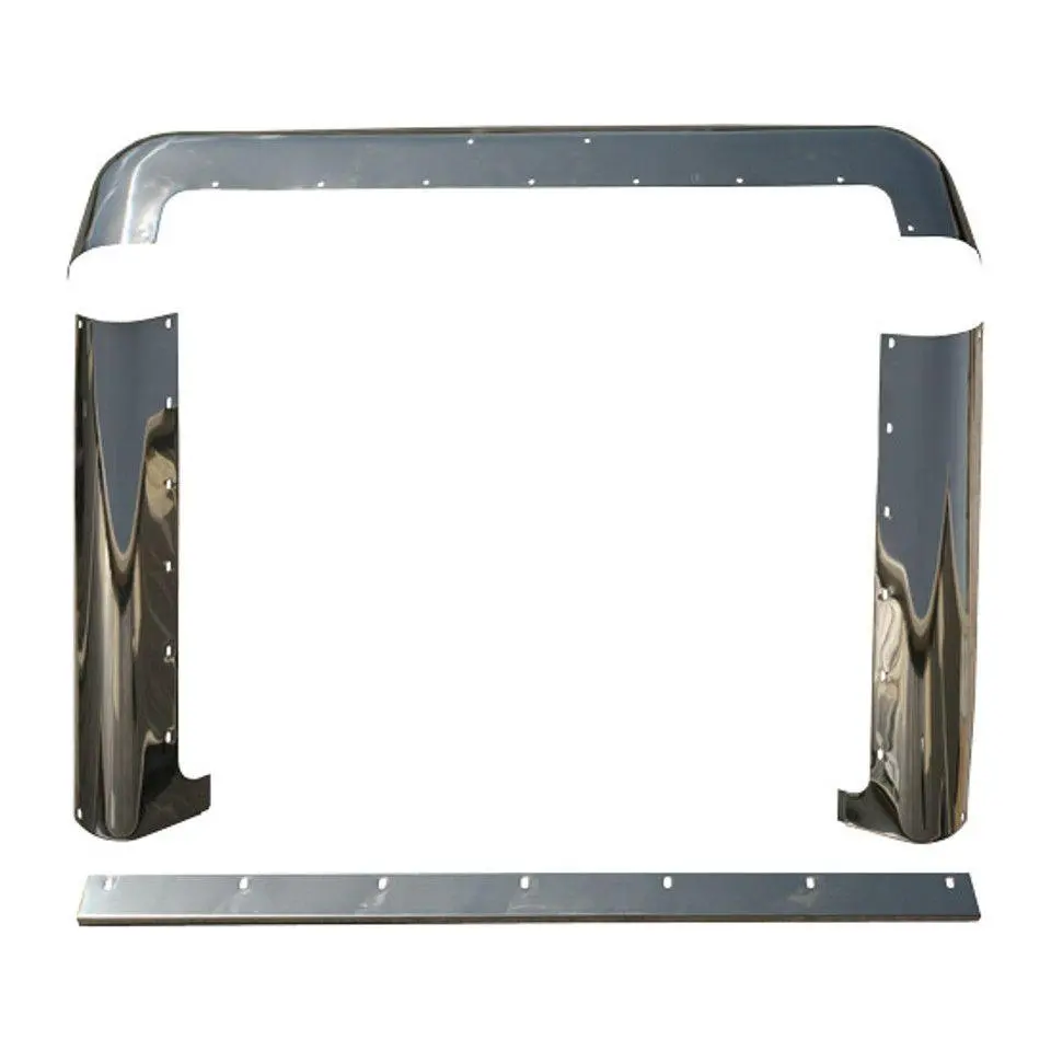 #01-1210511/Pt0311 Stainless Steel 4 Piece Grille Surround Set For Peterbilt 385,357 1