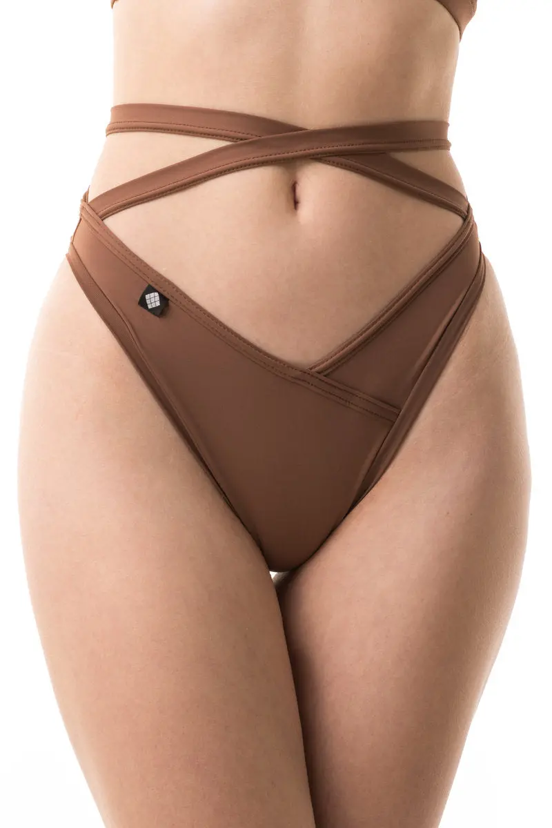 Poledancerka Cross Wrap Shorts - Nude 02 1