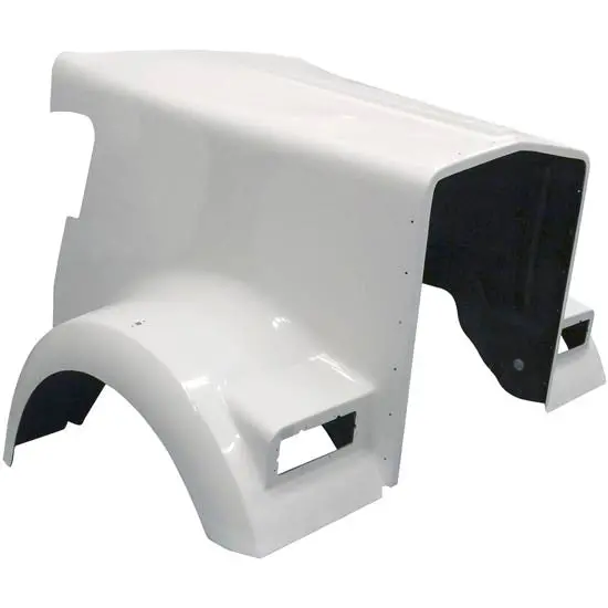 02-12563 Jones Performance Kenworth W900l Aerocab Hood Fiberglass 1
