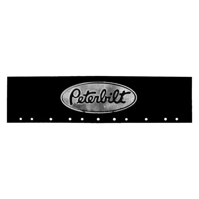 Mud-382406-102 Quarter Fender Black Mudflap W/ Chrome Pete Logo 1