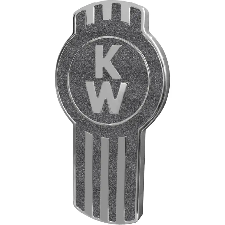 Kenworth Engraved Emblem Black Metallic 195 1