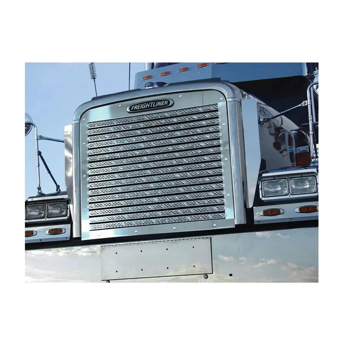 Rw-25899 Horizontal Python Grille Kit W/ 16 Bars And Oval Punched Holes Freightliner 1