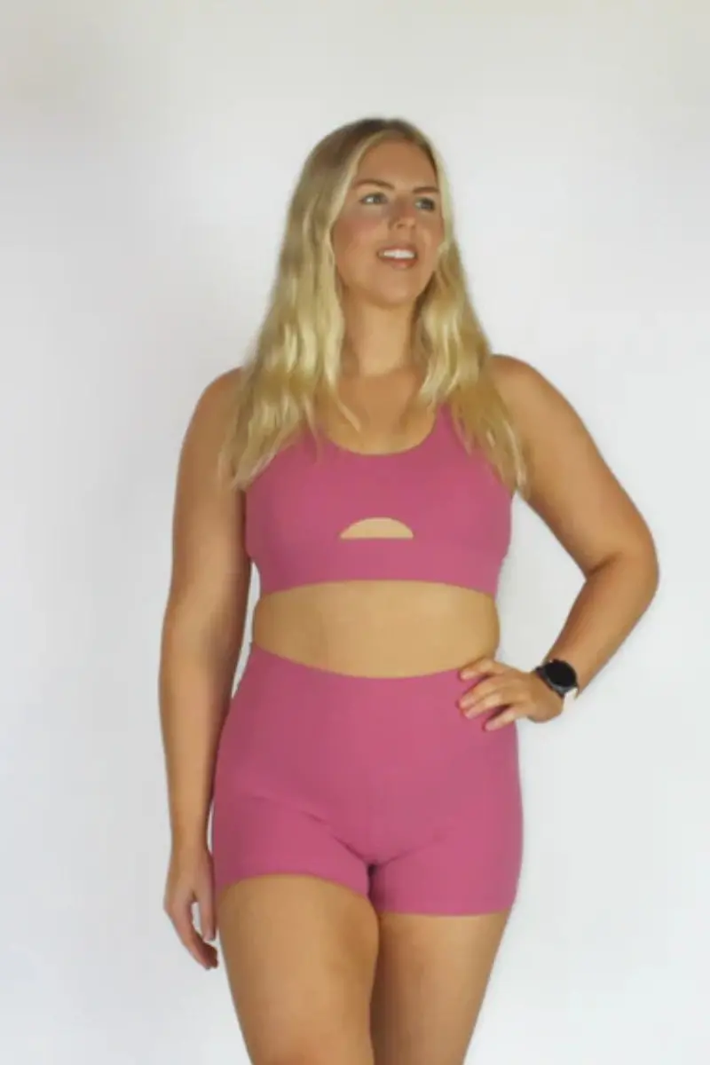 Olra Activewear Essential Shorts - Pink 1