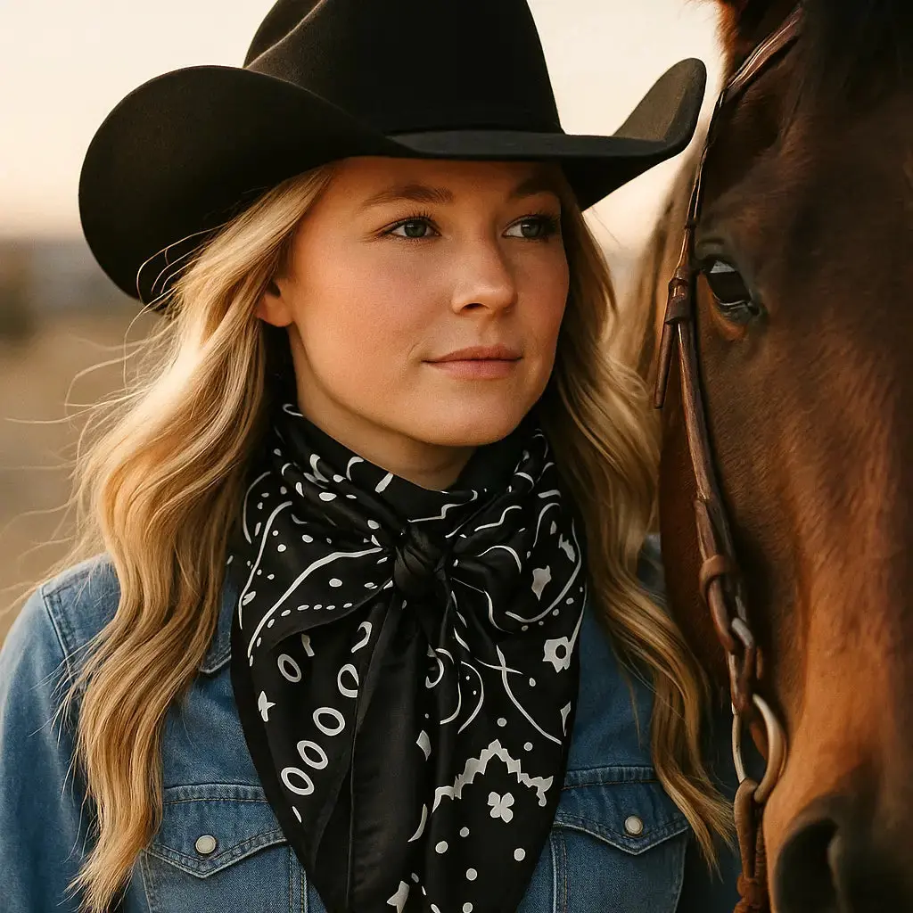 Black Paisley Wild Rag | Rodeo Wildrags At Bourbon Cowgirl 1