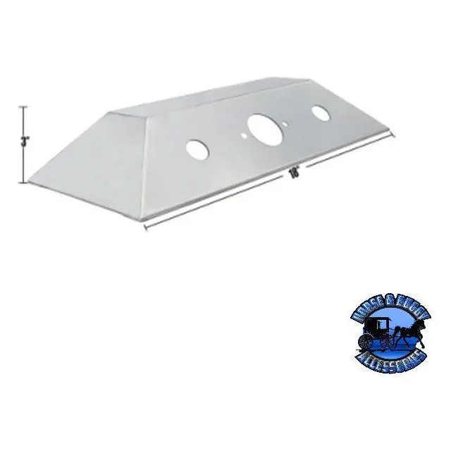 #09-0504001 Stainless 18" Coffin Style Airline Box  18" X 3" 1