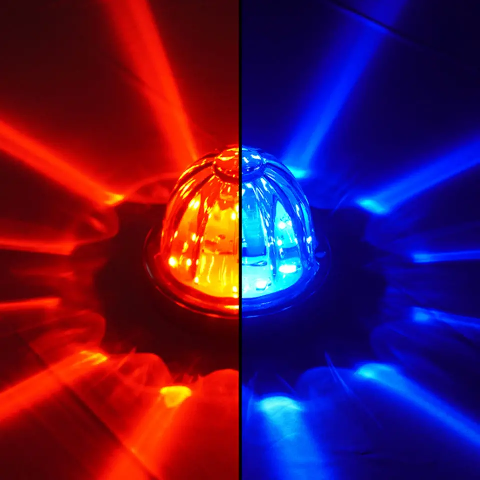 100061Crp Legendary Extreme Large Glass Watermelon Red To Purple - Clear 4 Wire Dual Function W/ Aluminum Bezel Led Light - Each 1