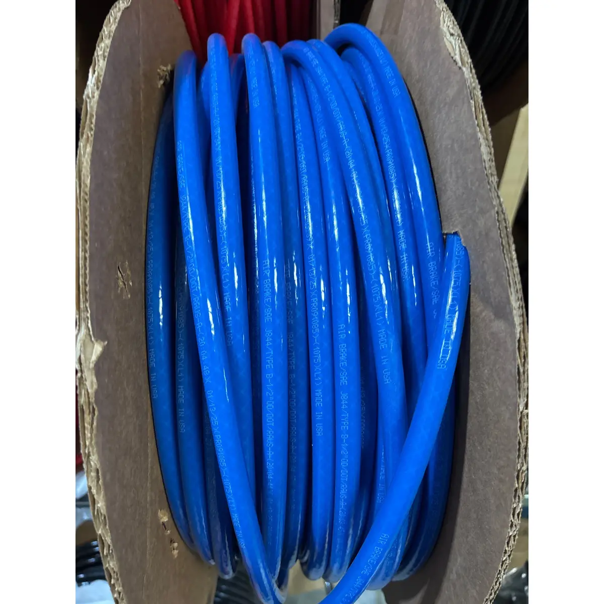 225-7034 Sae J844 Tubing | 1/2" Od, Blue, Corrugated Reel (Sold By Foot) 1
