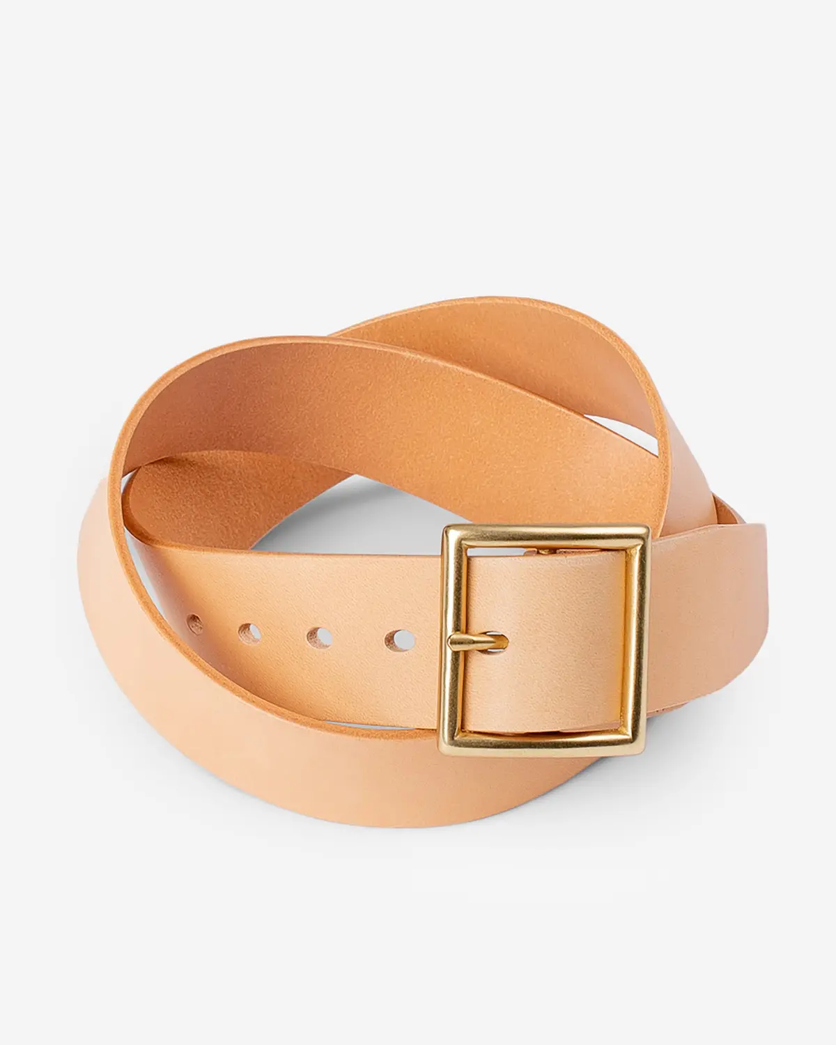 Ogl Vintage 1.75" Leather Belt - Natural 1