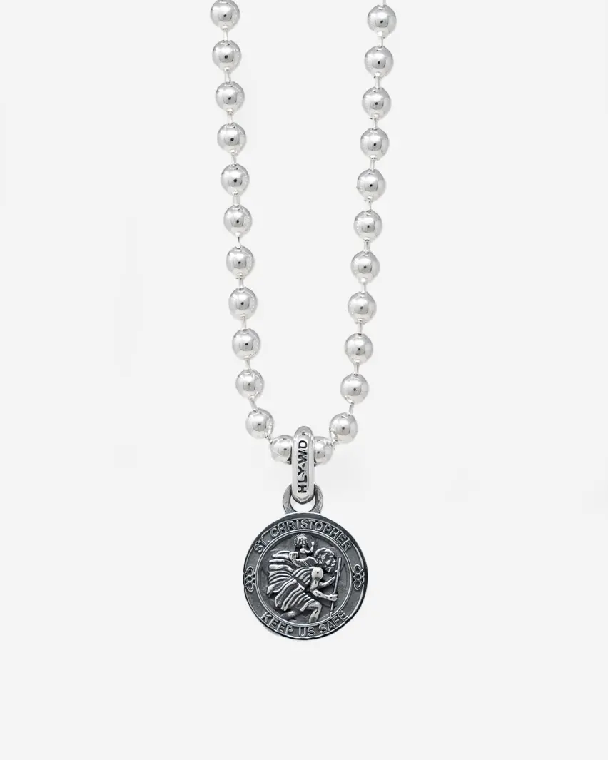 Good Art Hlywd Saint Christopher Pendant Size Aa - Sterling Silver 1