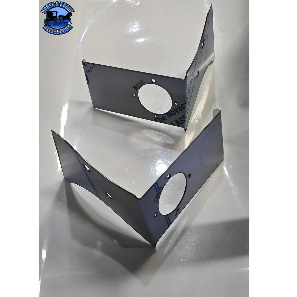 Ss-1055 Ifta Exhaust Bracket W/ 1 Watermelon Light Cutout W/ Sticker Space 1