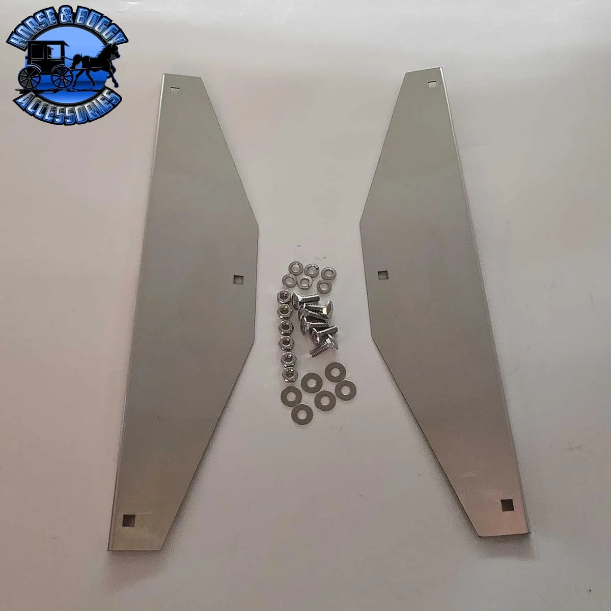 16" Stainless Steel Mud Flap Weights (Sold In Pairs) Universal #Ss-1416 1