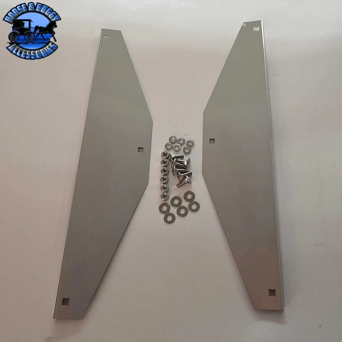 18" Stainless Steel Mudflap Weights (Sold In Pairs) W/Hardware Bolt Universal #1418 1