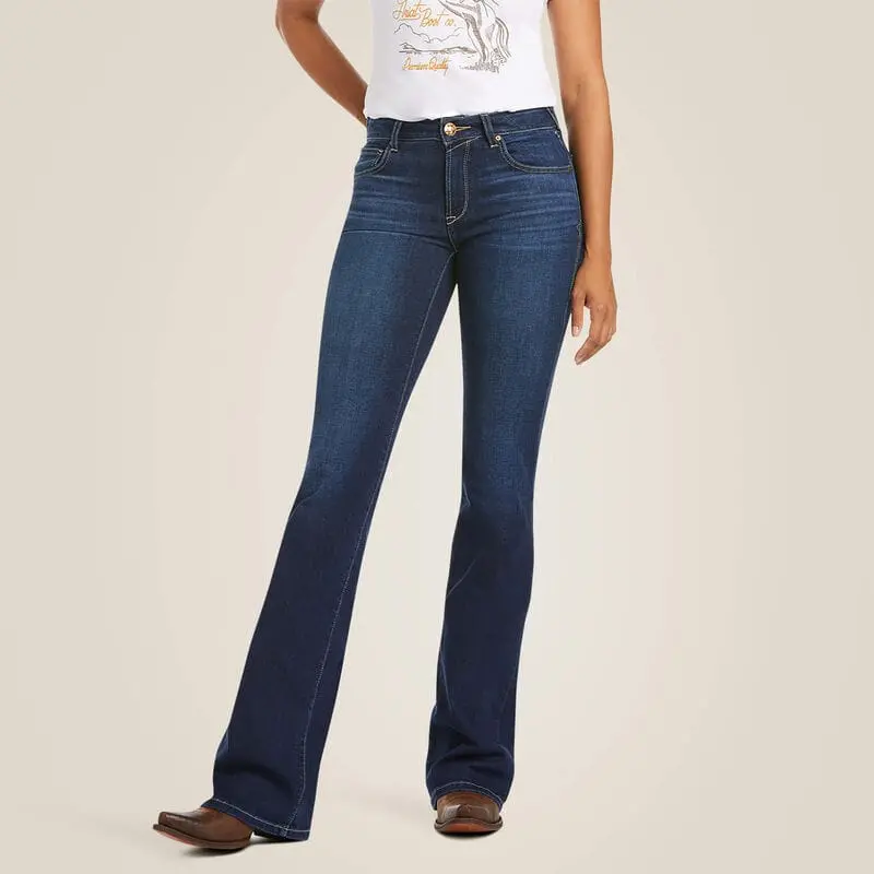 Ariat Womens Ultra Stretch Perfect Rise Katie Flare Jean - Maya 1