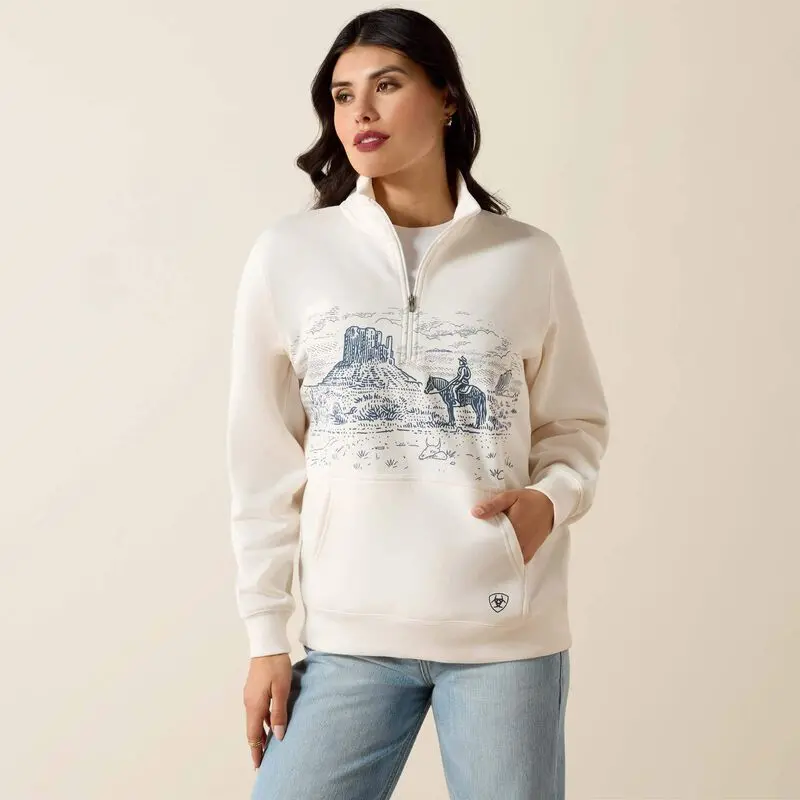 Ariat Traveler 1/2 Zip Sweatshirt For Women 1