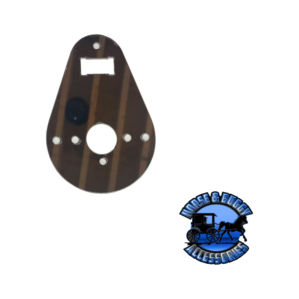 Kw Tear Drop Style Interior Dome Light Plate - (1) Watermelon Light Holes, (1) Oe Switch Hole 1