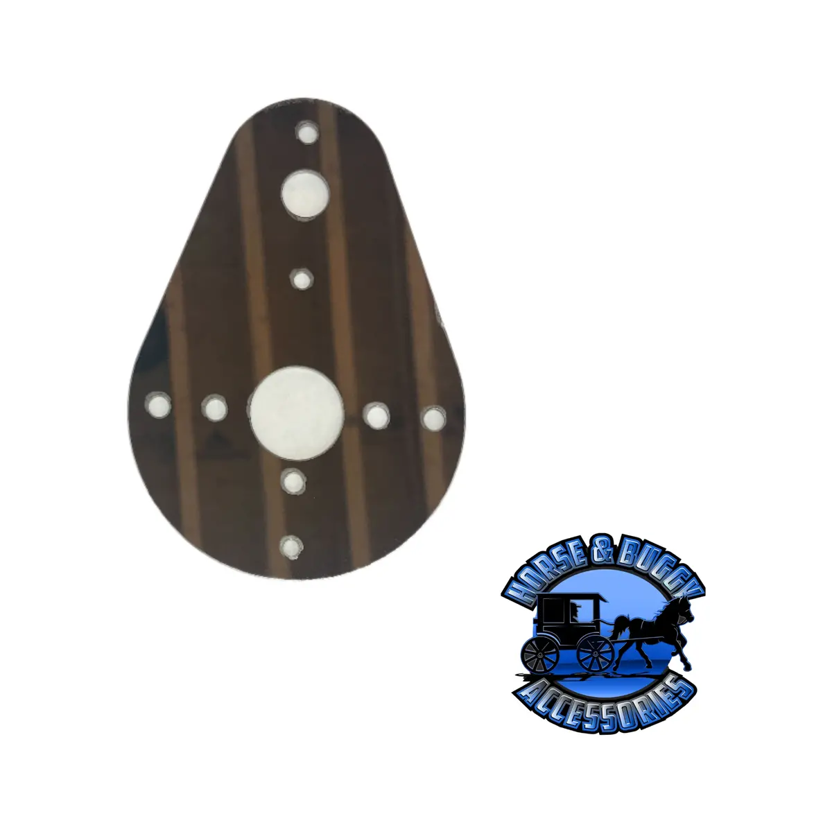 Kw Tear Drop Map Light Round Switch Hole Watermelon Conversion Plate 304S.S. #1014 1
