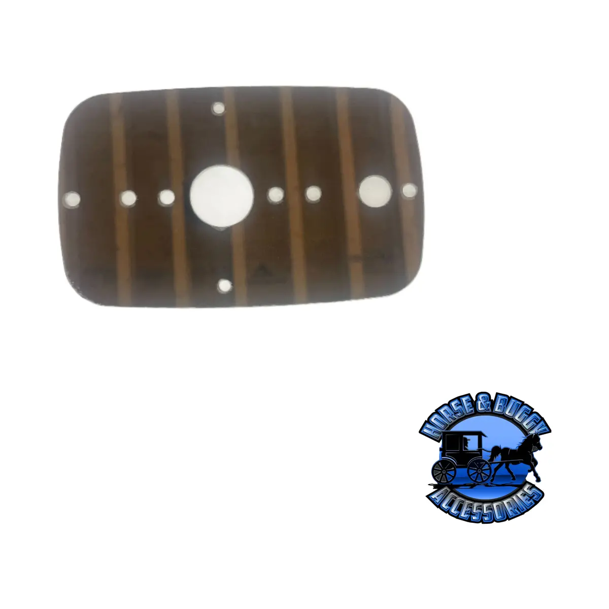 Peterbilt 386/388/389 Single Sleeper Map Light Plate 2008+ (1) Watermelon Light Hole Stainless (1) Toggle Switch Hole 304 1