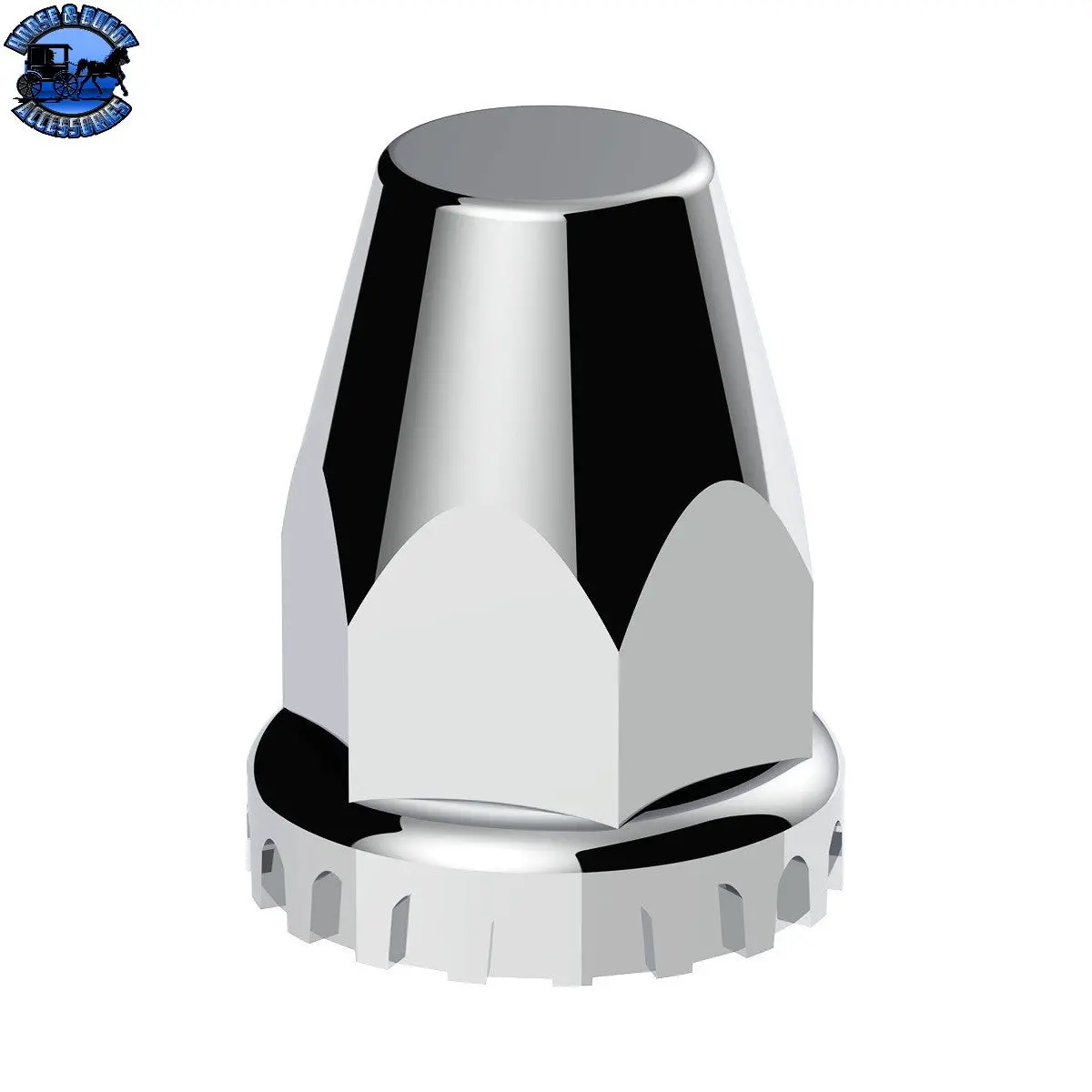 Up-10265 33Mm X 2 3/4" Chrome Plastic Original Nut Covers - Push-On 1