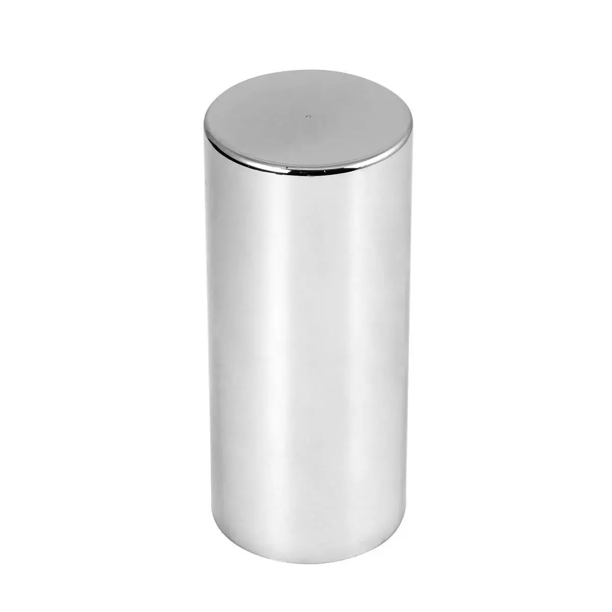 5" Screw-On Chrome Plastic 33Mm Flat Top Cylinder Lug Nut Cover 1