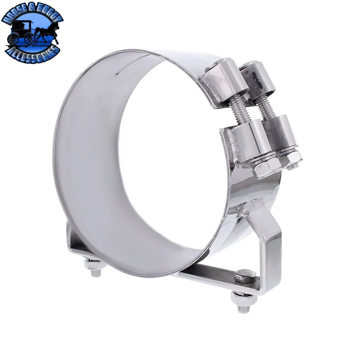 7" Stainless Wide Band Exhaust Clamp 1