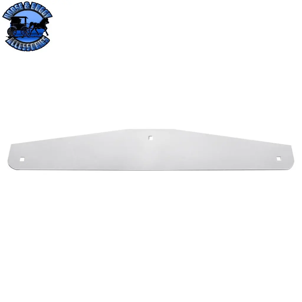 4" X 24" Chrome Standard Bottom Mud Flap Plate - Bolt Thru (Choose Quantity) 1