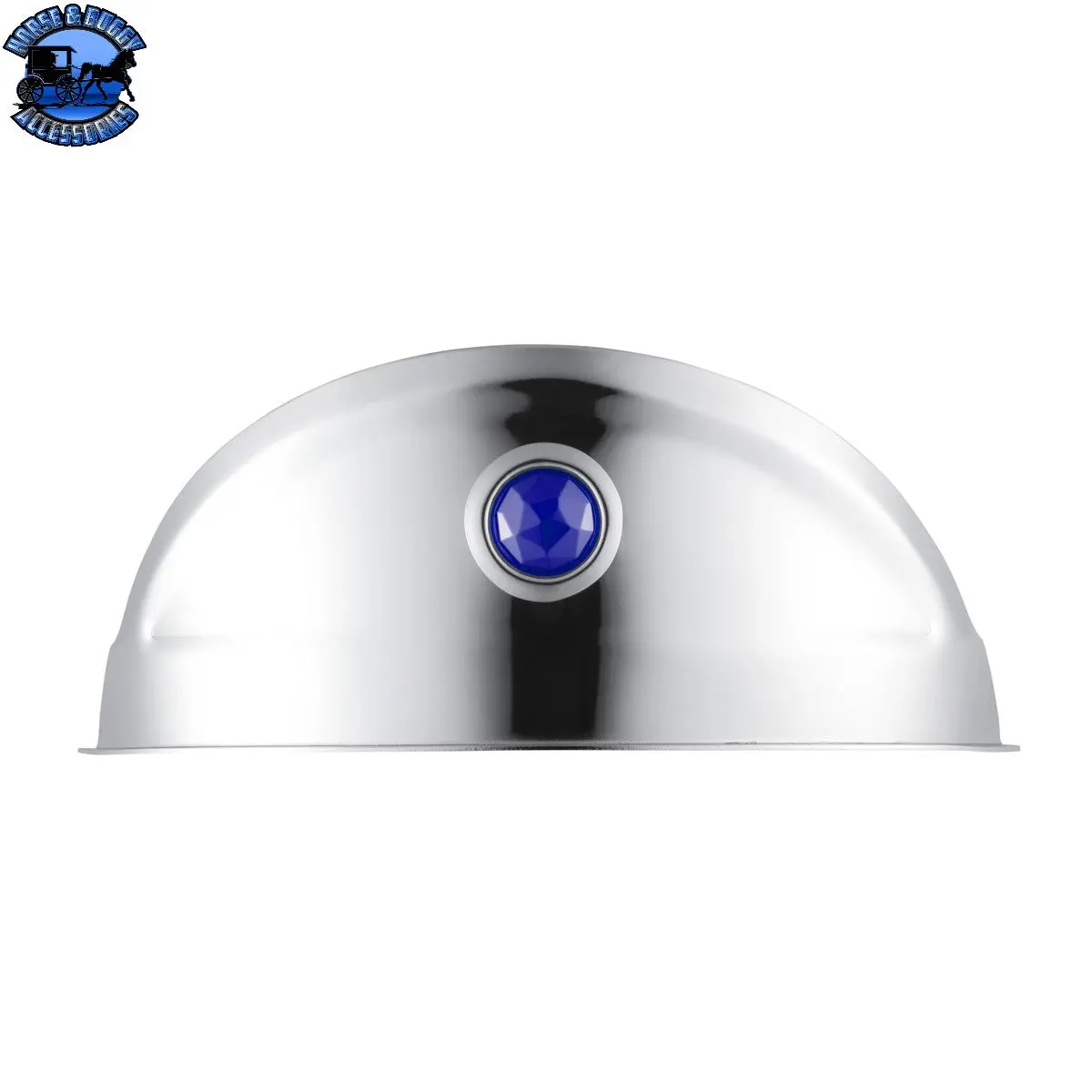 Up-10443 304 Stainless Steel Visor With Blue Dot For 7" Headlight 1