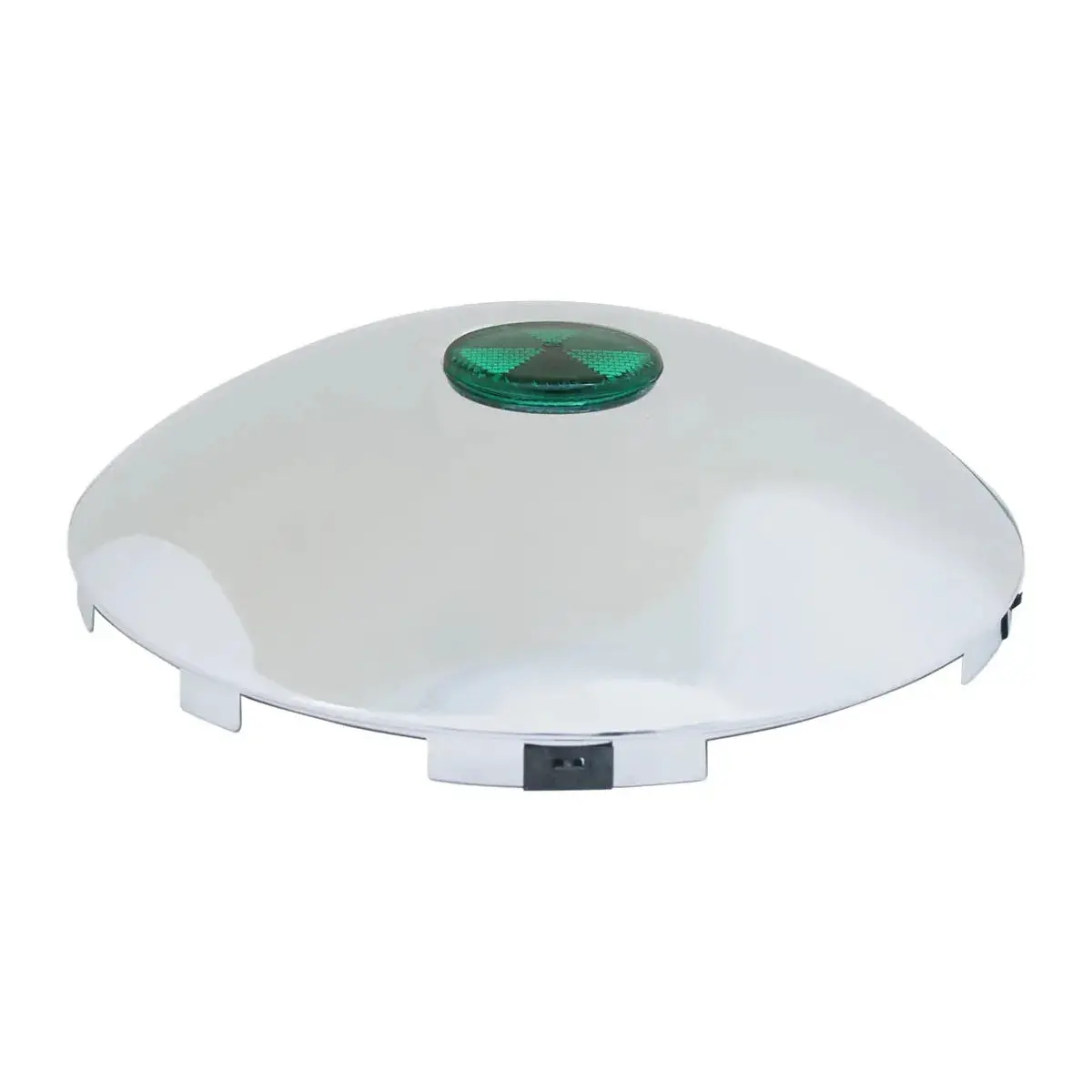 10792 Universal Front Hub Caps With 2" Top Mounted Reflector 1