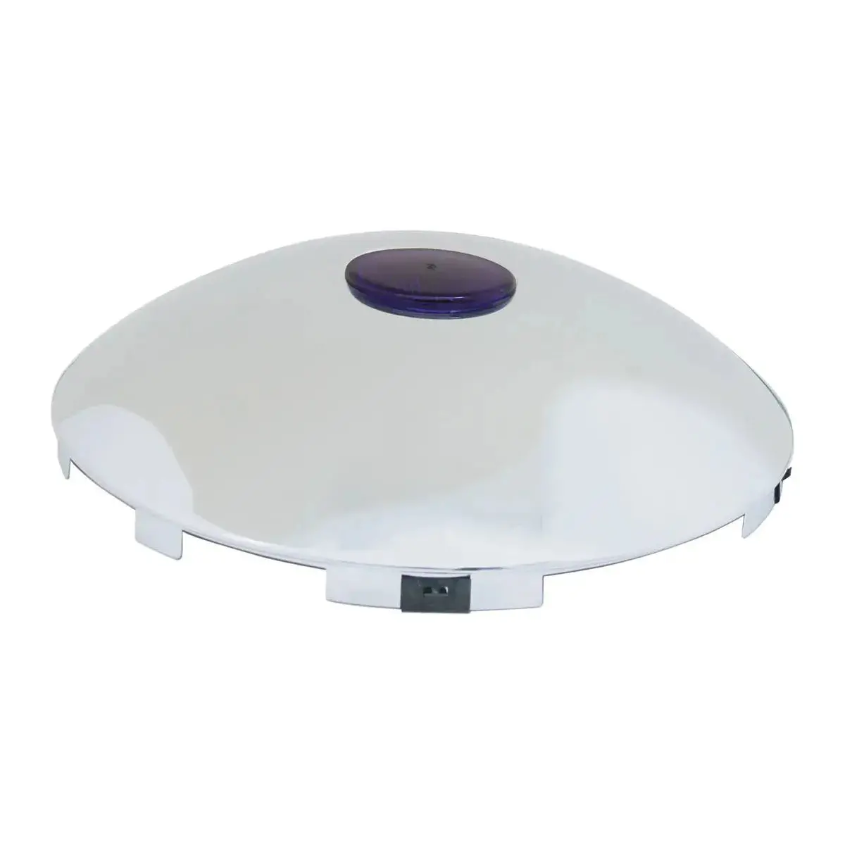 10793 Cr. Univ. Front Hub Cap W/Purple Ref., 1" Lip, 6 Notches 1