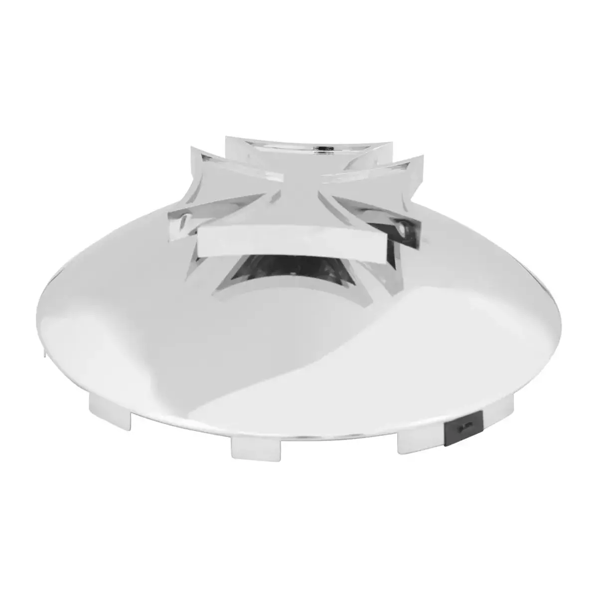 10864 Univ. Cr. Front Iron Cross Hub Cap, 1" Lip 1