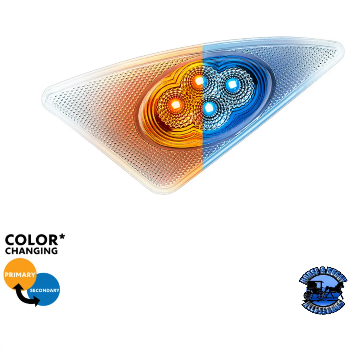 Double Fury 4 Led Fender Signal Light For 2008-2017 Kenworth T660 (Choose Color)(Choose Side) 1