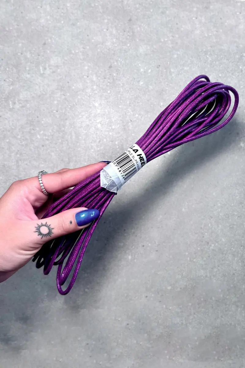Hella Heels Shoe Laces - Purple Rain 1