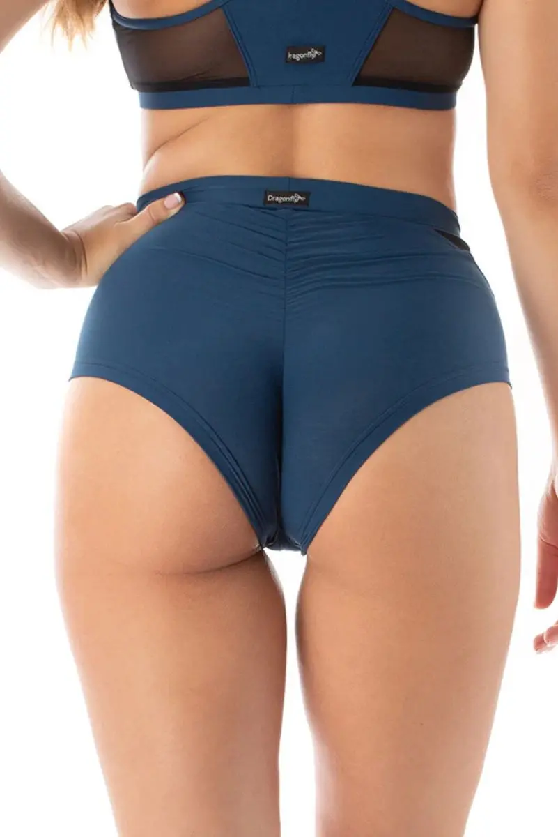 Dragonfly Monica Mesh Shorts - Petrol 2