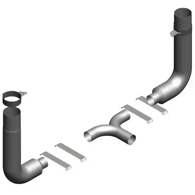 P379-5-06 5" Kit With Small Y Pipe 1