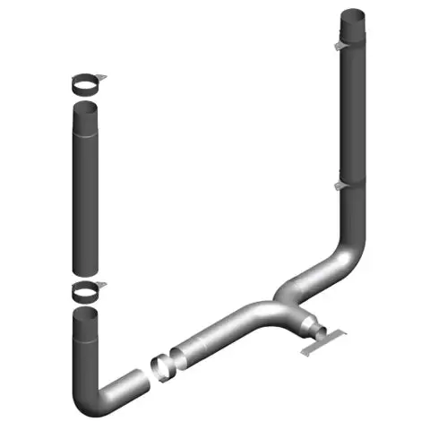 P379-6-01 Pre-2003 6" Kit W/ Large Diameter Y Pipe 1