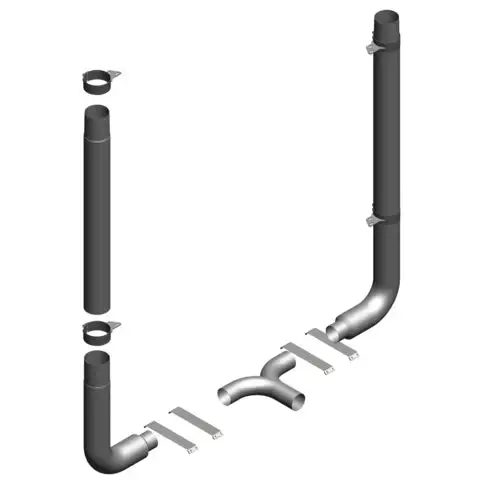 P379-5-02 Pre-2003 5" Kit With Small Y Pipe 1