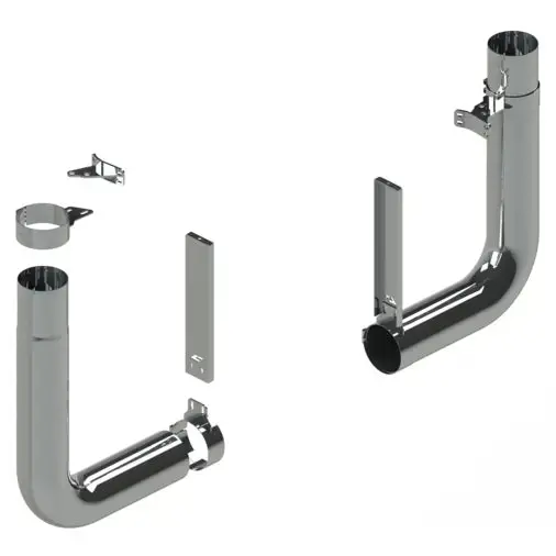 Pete5 5" Peterbilt Dummy Exhaust Kit 1