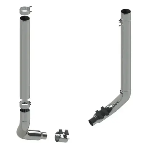 Kw900-6-03 2Pc Stack 6" 18616 Oem Elbow 1