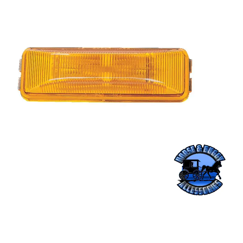 154A Incandescent Marker/ Clearance, Pc-Rated, Rectangular, 3.80″X1.20″, Amber, Poly Bag 1