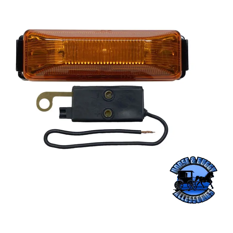 161Ka 4″X1.25″ Amber Led Marker/ Clearance, P2, Rectangular, Kit 1