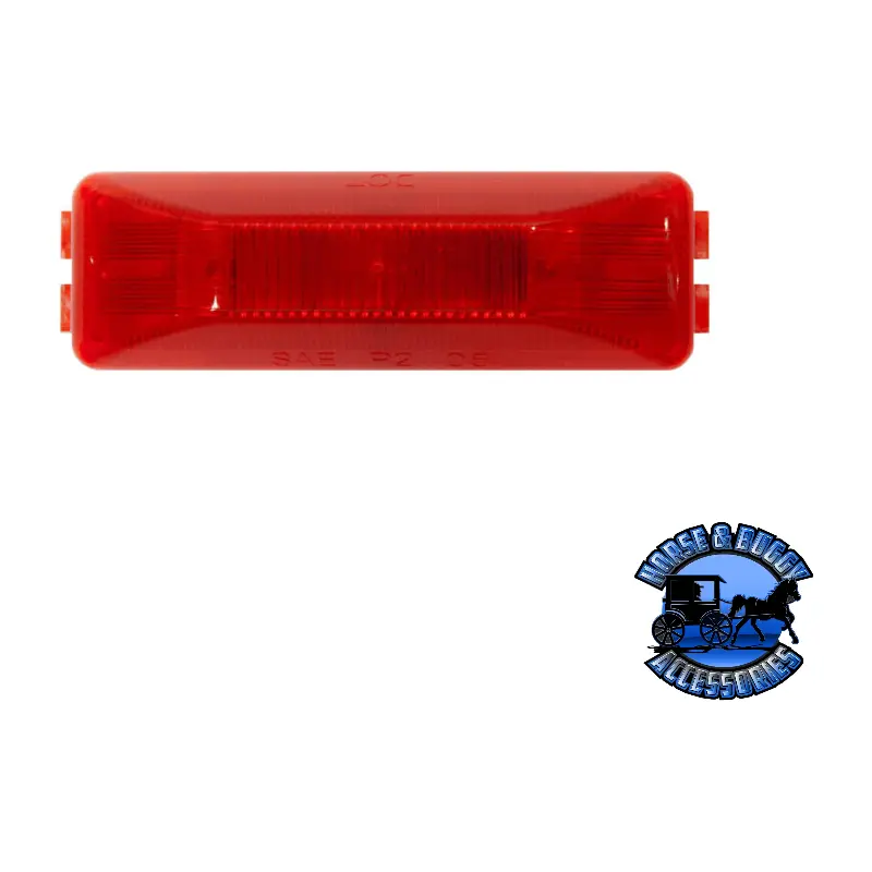 161R 4″X1.25″ Red Led Marker/ Clearance, P2, Rectangular 1