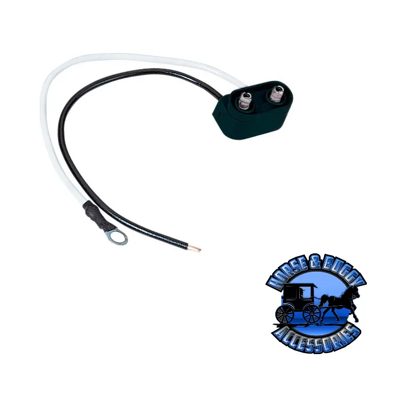 162-49 Plug, Led Marker Lamp W/ Stripped H/W #10 Ring Terminal Shrink Tubing 6″ Leads 1
