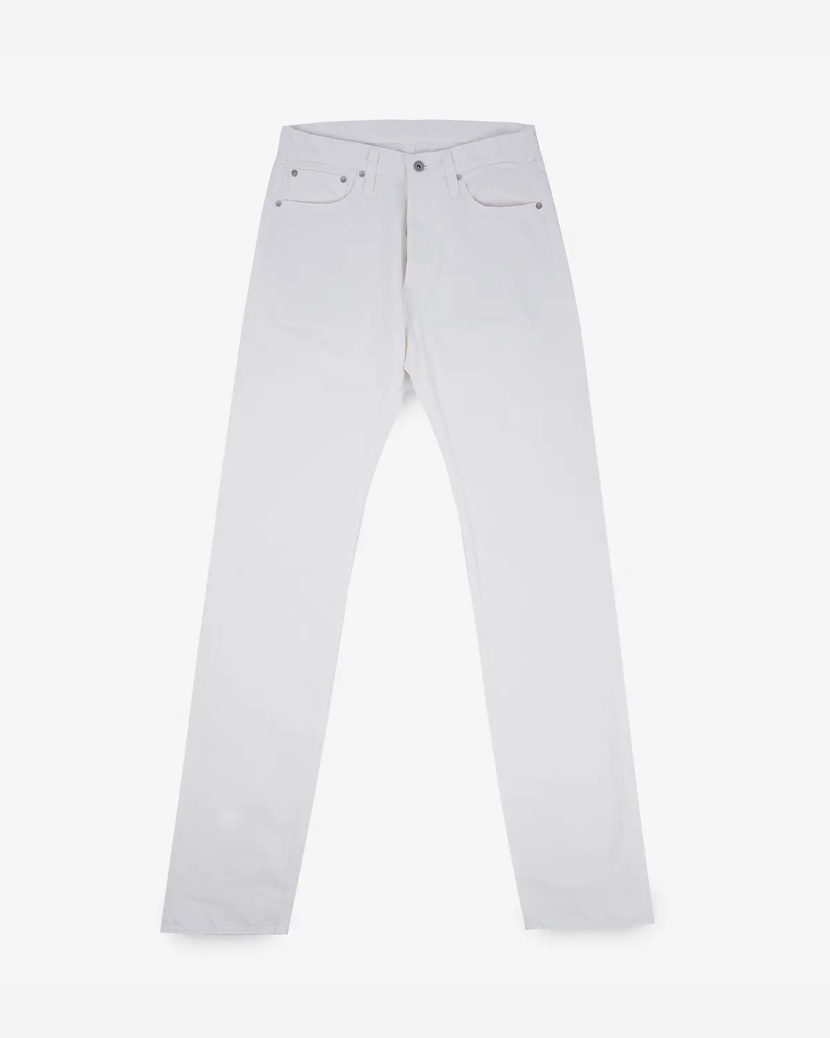 13.5Oz Denim Straight Cut Jeans - White 1