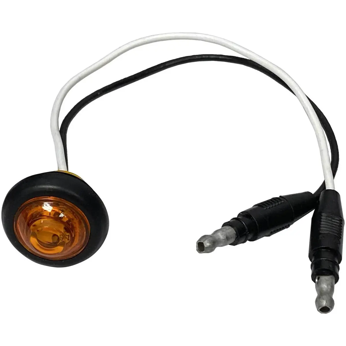Led Marker/ Clearance, Pc-Rated, Round, W/ Two .180 Bullets, 0.75″, Amber, Bulk Pack #M177a-Bt2 1