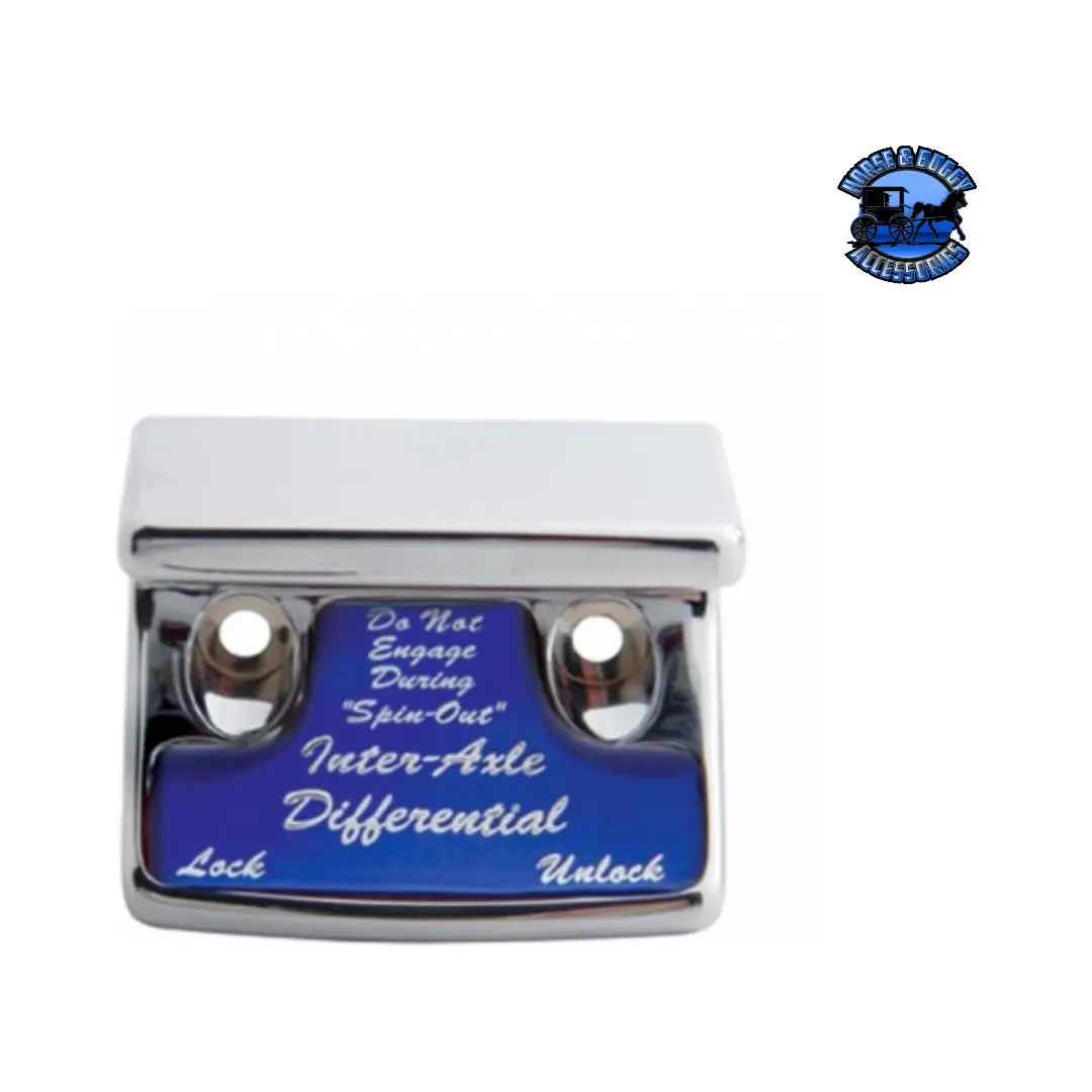 Chrome Plastic Axle/Differential Switch Guard With Glossy Sticker For 1990-2010 Freightliner Classic (Choose Color) 1