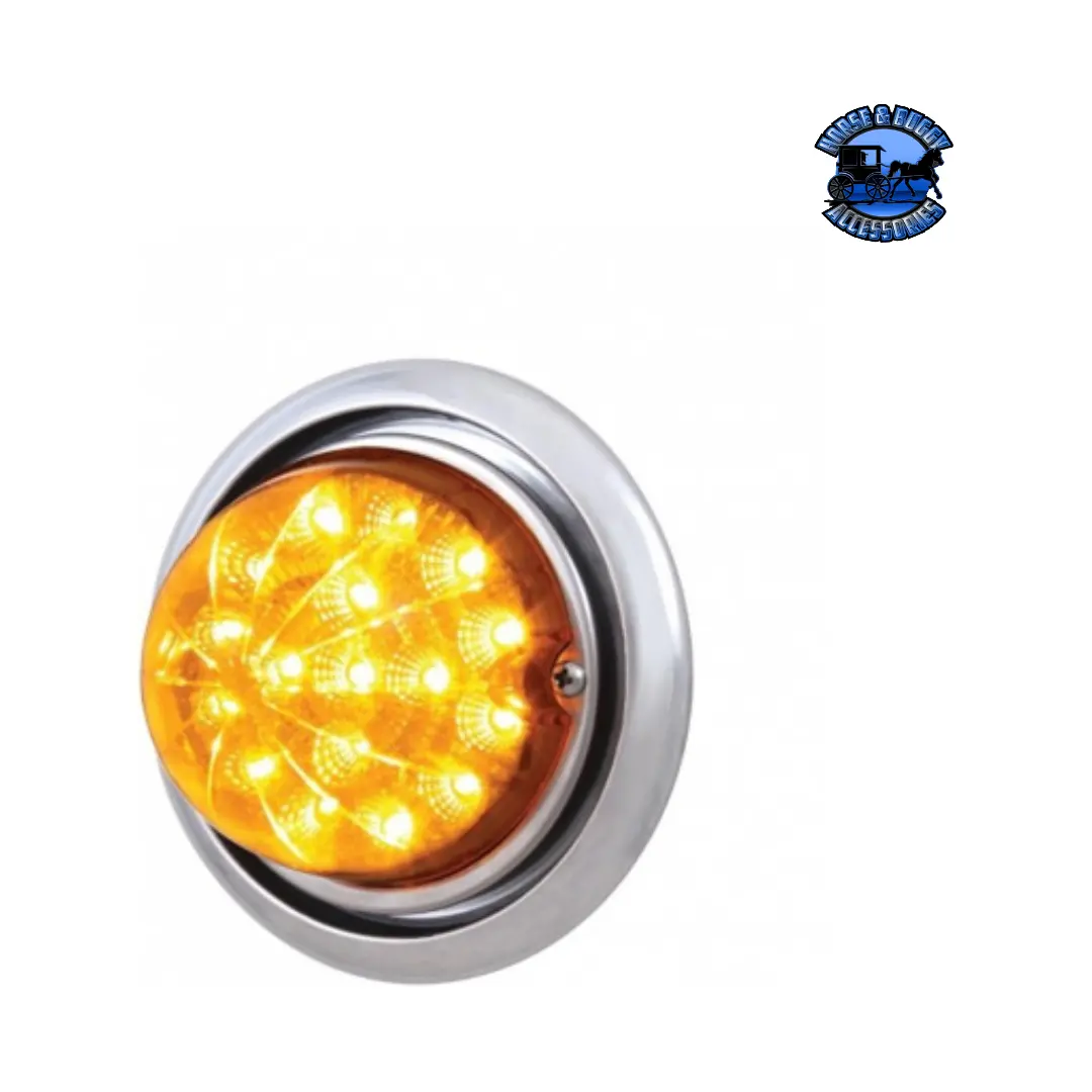 Front Bumper Light With 17 Amber Led Dual Function Clear Style Reflector Light For Fl Columbia (Choose Color) 1