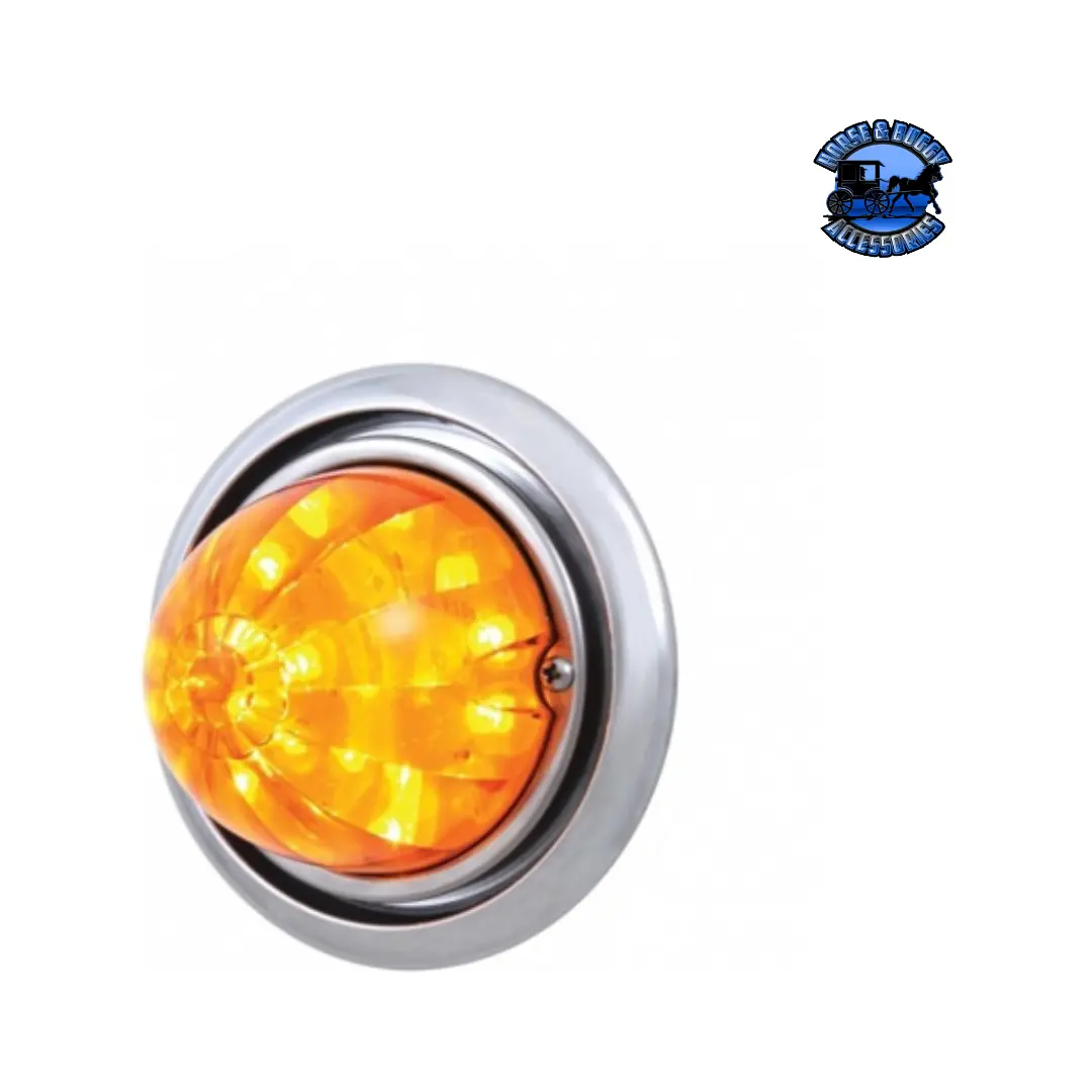 Front Bumper Light With 17 Amber Led Dual Function Watermelon Light For Freightliner Columbia (Choose Color) 1