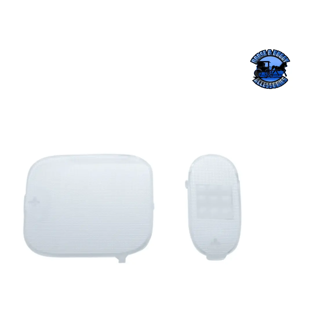Dome Light Lens 2-Piece Set For 2006+ Freightliner Columbia And Coronado (Choose Color) 1