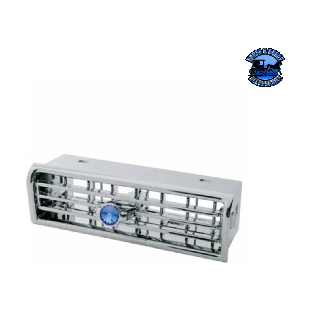 Chrome Plastic A/C Vent With Color Crystal For Freightliner (Choose Color) 1