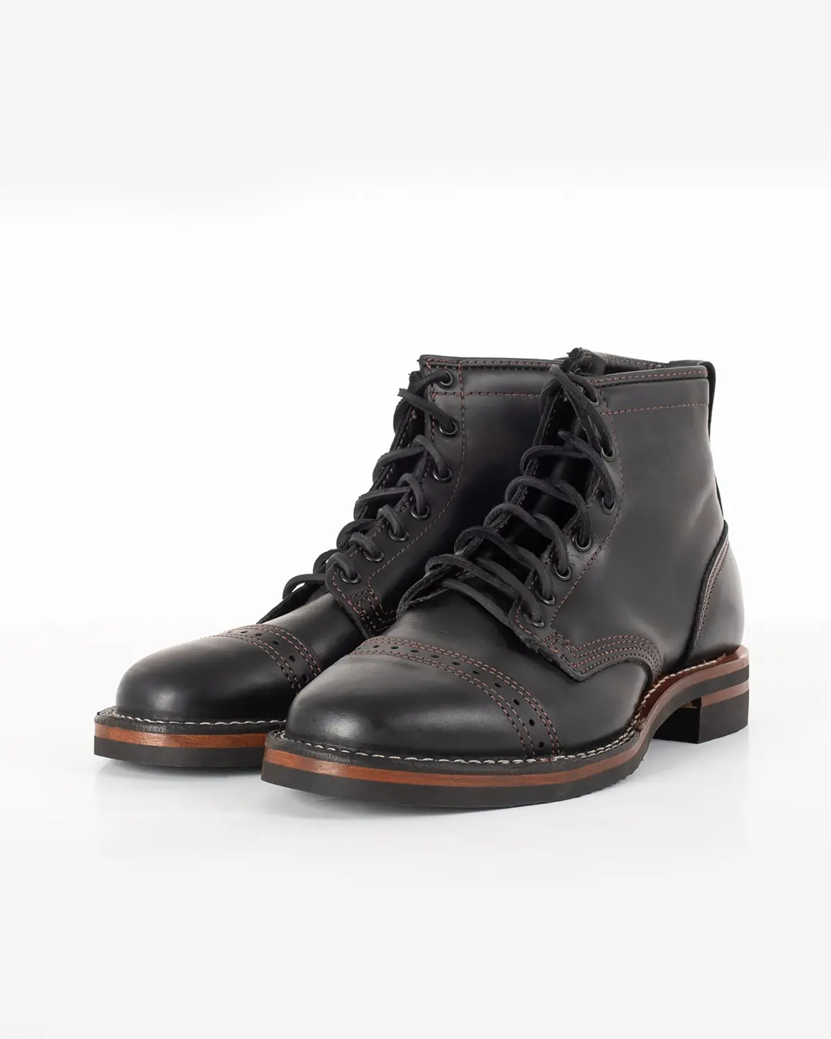 Iron Heart Int'l X Wesco® 7" Toe Cap Boot - The "Guildsman" - Black Tie Domain 1